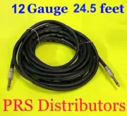 1/4" TS to 1/4" Speaker Audio Guitar DJ Cable 24.5 feet 12 Gauge Technical Pro