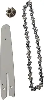 Chainsaw Chain Set,Mini Electric Chainsaw Chainsaw Chain Kit Steel Sprocket 186Mm Guide Plate 230Mm Chain 6In Saw Replacement Accessories,for Tree Pruning