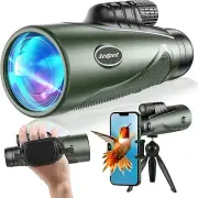Sedpell 12×56 Monocular Telescope with Smartphone HD Adapter