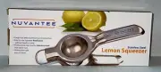 NUVANTEE 18/10 Stainless Steel Home Lemon Squeezer Citrus Manual Juicer NEW