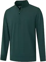 [M MAELREG] Quarter Zip Pullover Men Moisture Wicking Performance Heather Midlayer Golf 1/4 Zip Pullover Mens Sweatshirt