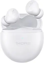 1MORE ComfoBuds Mini Hybrid Active Noise Cancelling Earbuds, in-Ear Headphones with Stereo Sound, Bluetooth 5.2 Headset with 4 Mics, Clear Calls, Wireless Charging, Soothing Sound, Waterproof White