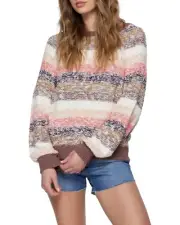 NWT O’Neill Women’s Good Days Relaxed Fit Super Soft Sweater in Chipmunk