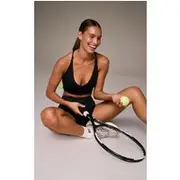 Black Ultimate Cross Back Sports Bra, Black