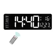 16inch LED Digital Wall Clock- Alarm Clock/Temp/Date/Week/ Remote8258