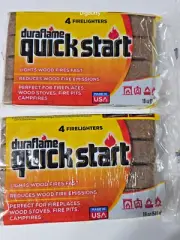 2 Packs of 4 - Duraflame Quick Start Fire Lighters - NEW