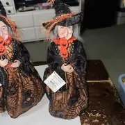 Halloween Witch Tree Topper Sequins NWT