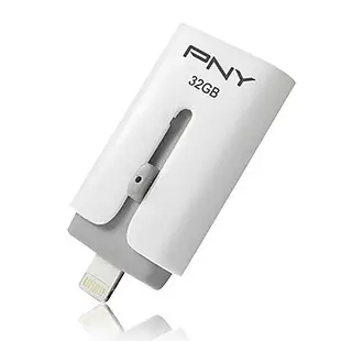 【J.X.P】PNY 必恩威 32GB Apple IOS OTG雙推介面專用隨身碟 雙向伸縮接頭設計 輕鬆串聯多裝置