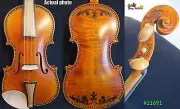 Broque style inlay shell , drawing 4/4 electric violin +Acoustic violin