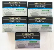 5x Boxes Bigelow Earl Grey Decaffeinated Black Tea (100 total) EXP 4/2027