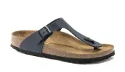Birkenstock Gizeh 0143621 Regular Fit Birko-Flor Thong Flip Flop Blue US8, EU39