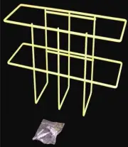Yellow MSDS 4" Binder Rack, wall mountable, RTK Holder