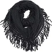 [stylesilove] Women Cozy Knit Tassel Infinity Loop Scarf - 8 Colors