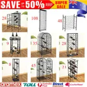 Wine Rack Liquor Cabinet Shelf Glass Bottle Storage Holder Display Stand Cellar