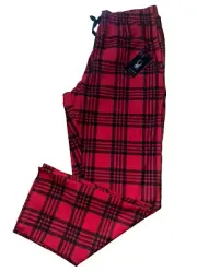 SPYDER Loungewear Plaid Red/Black Pants Men's Large