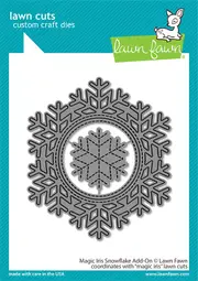 Lawn Fawn Magic Iris Snowflake Add-on Die