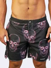 Men's Maceoo Board Swim Lion Skullr Black Shorts 2XL Sold Out