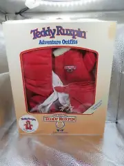 Vintage Teddy Ruxpin Clothing Flying Outfit - 1985 Jacket, Suit, Hat, Scarf-NIB