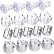NIYANGLE 800pcs Earring Backings for Studs Clear Earring Stoppers Replacement Pads Non Fading Safe for Ears Easy to Use Includes Styles Each