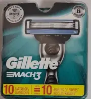 Gillette Mach3 Razor Blades - 10 Cartridges