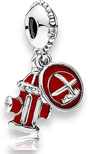 [Streetculture] Fire Brigade Department Fire Brigade Department Charm Bracelet Pendant Jewellery Accessories 925 Silver Sterling Silver, ca. B/H/T 9.9 x 25 x 9.6 mm, Sterling Silver, No Gemstone