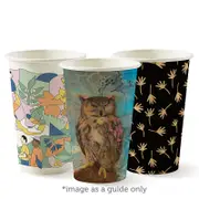 BioPak Single Wall Disposable Hot / Cold Takeaway Coffee Cups Art Series