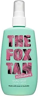 The Fox Tan Rapid Tanning Mist, Natural Tanning Accelerator Mist For Darker & Faster Tans, Creates Flawless Tan Skin, Vegan & Cruelty Free, 120mL