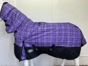 AXIOM 1800D BALLISTIC PUR/TARTAN/BLACK 300g HORSE COMBO RUG 4' 9 CLEARANCE SALE