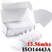 New 100pcs/Lot RFID Cards 13.56Mhz MF S50 Proximity IC Smart Card Tag 0.8mm Thin