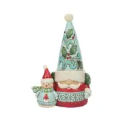 Jim Shore Heartwood Creek Christmas Gnomes - Winter Wonderland Gnome With Snowman