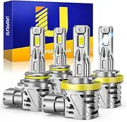 Ursprung H11 9005 LED Bulbs Combo, [ 2025 Latest & Upgraded ] H11 9005 Fog Bulbs, Real Plug and Play, 99% CANBUS Ready, Longer Lifespan H9 HB3 Fog Lights, Pack of 4