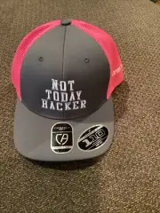Not Today Hacker Cap America Flexfit SnapBack Hat New With Stickers