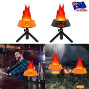 3D LED Fake Fire Flickering Effect Flames Light Table Lamp Halloween Xmas Party