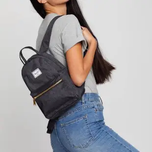 【Herschel】Nova Mini 迷你 黑混灰 金拉鍊 日常 帆布 女生 背包 小包 小後背包 後背包