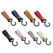 Multifunctional S Hook PU Strap Cart Pram Hook Rack Carabiners
