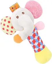 SUPVOX 1pc Cartoon Animal Rattle Bells Handheld Shaker for Boy Girl Early Learning Interactive Jingle Bell for Parent Bonding Sensory Development