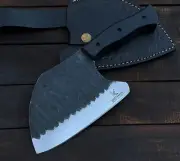 Chef Knife Custom Handmade 1095 High Carbon Steel Meat Cleaver KPro 128