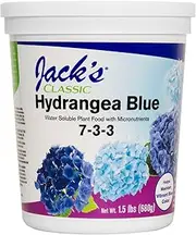 Jack's Classic 7-3-3 Hydrangea Blue Water-Soluble Fertilizer with Micronutrients to Enhance Blue Flowers, 1.5lbs