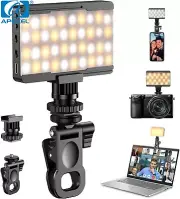 APEXEL Lithium Battery LED Fill Light Dimmable 2700-6500K For LiveStream YouTube