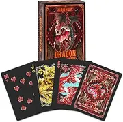 HAAKUN Dragon Playing Cards Magical Animal Themed Card for Kids Teens Adults Friends Family Decorative Board Games Play Poker Design Waterproof Collections Deck with Box
