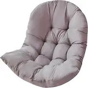 Egg Chair Cushion Replacement 47x31.5 Soft Thicken Comfortable Hanging Swing Replacement Cushions for Outdoor Indoor Home, Light Grey
