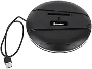 Vertical Stand for PS5 Slim Console, RGB Vertical Support Stable with USB Interface, Console Base Stand with Anti Slip Foot Pad for PS5 Slim Disc and Digital (Black)