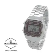 Casio Vintage Style Digital Stainless Steel Band Watch A168WA-5A