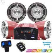 Golf Car Cart MP3/Bluetooth Player Speaker FM Radio AMP Stereo WRemote Control