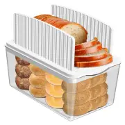 Upgrade Pull Out Bread Slicer for Homemade Bread with Bread Box, Foldable Bre...