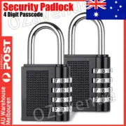 4-Digit Combination Lock Key Safe Storage Box Padlock Security Home Outdoor