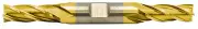 9/16" Double-Ended End Mill, TiN Coated HSS, 4-Flute, 5/8" Shank, USA Made