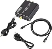 zaqwsx Digital to Analog Audio Converter 192KHz, Optical&Coaxial to Analog Stereo L/R +3.2Ft Optical/Coaxial Cable