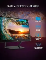 HP 21.5-Inch monitor Full HD 1080p IPS panel; VGA and HDMI ports
