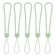 5Pcs Wrist Lanyard, Silicone Wrist Strap Lanyard Wrist Straps Green